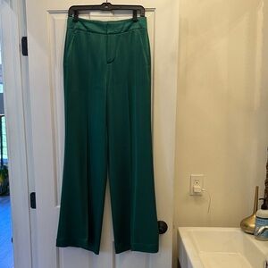 Alice + Olivia Teal Wide Leg Pants